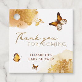 Etiquetas de Favor do Chá de fraldas Butterfly