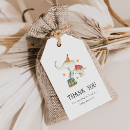 Etiquetas de Favor do Chá de fraldas Circus