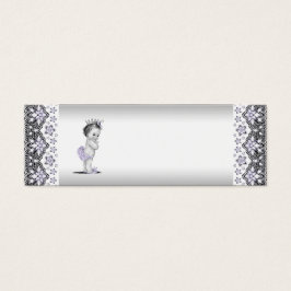 Etiquetas de Favor do Chá de fraldas da Princesa l