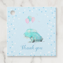 Etiquetas de Favor do Chá de fraldas de Carro de C