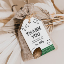 Etiquetas de Favor do Chá de fraldas de Futebol da