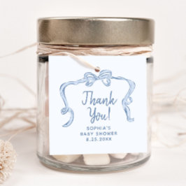 Etiquetas de Favor do Chá de fraldas do Arco Azul