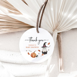 Etiquetas de Favor do Chá de fraldas do Halloween