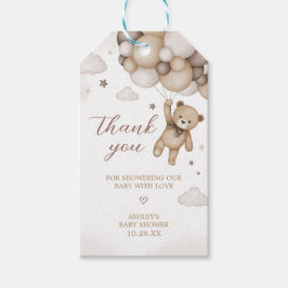 Etiquetas de Favor do Chá de fraldas do Urso Casta