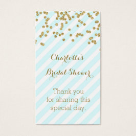 Etiquetas de Favor do Chá de panela de Stripes Dou