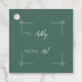 Etiquetas de Favor do Floco de Neve