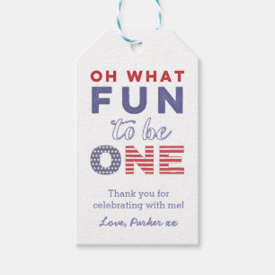 Etiquetas de Favor do Partido do primeiro aniversa