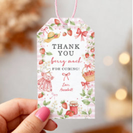 Etiquetas de Favor Morango Aniversário Muito Doce 