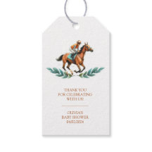 Etiquetas de Favor para Chá de Bebê de Cavalo