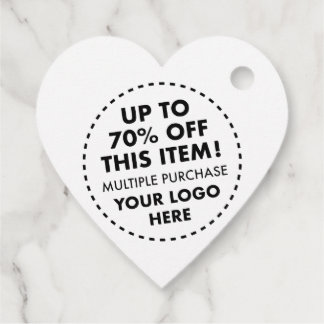Etiquetas de Favor Personalizadas com Coração 70% 
