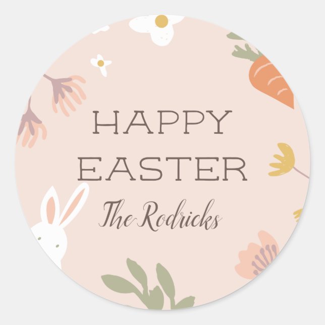 Etiquetas de favorecimento de páscoas (Frente)