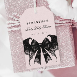 Etiquetas de favorecimento do Chá de fraldas Gótic