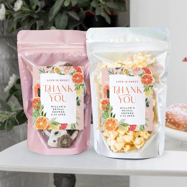 Etiquetas de favorecimento do Chá de panela Citrus (Criador carregado)