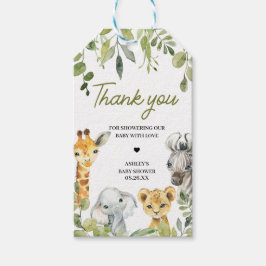 Etiquetas de Favoritos ao Chá de fraldas Selva Saf