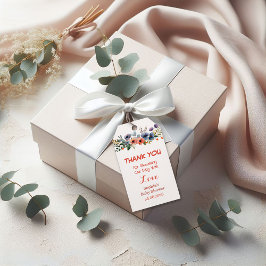 Etiquetas de Favoritos de Chá de fraldas Floral —