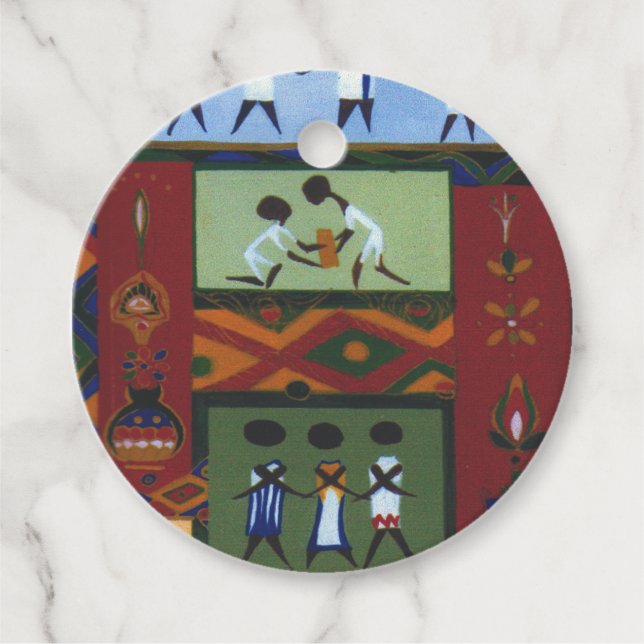 Etiquetas de Favoritos de Férias (Frente)