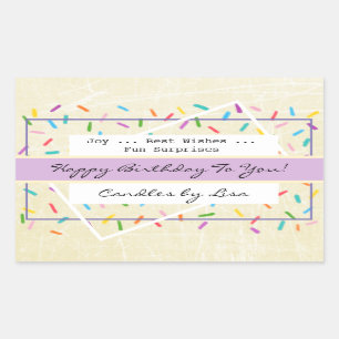 Etiquetas de Fazer de Velas Feliz Aniversário