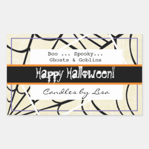 Etiquetas de Fazer de Velas Feliz Halloween
