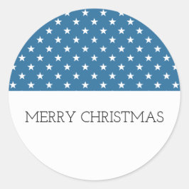 Etiquetas de férias de estrelas festivas azuis