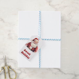 Etiquetas de férias do FesSanta Claus para present