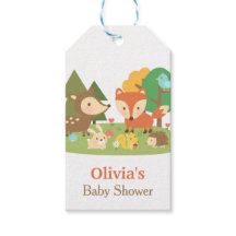 Etiquetas de Festa de Chá de Bebê de Animais da Fl