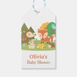 Etiquetas de Festa de Chá de Bebê de Animais da Fl