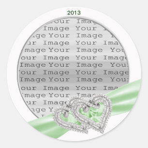 Etiquetas de Fita de Corações Personalizadas