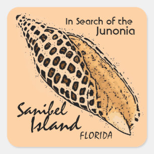 Etiquetas de Florida da ilha de Sanibel do escudo