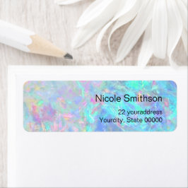 etiquetas de fundo opal azul pastel