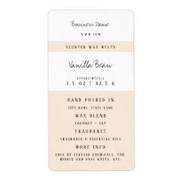 Etiquetas de Fusão de Cera de Velas Personalizadas