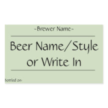 Etiquetas de Garrafa de Cerveja Doméstica Personal