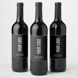 Etiquetas de garrafa de vinho comercial personaliz