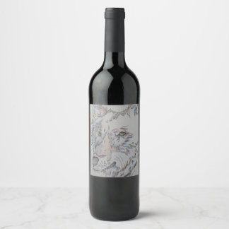 Etiquetas de garrafa de vinho, Lobo, lobo solitári