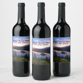 Etiquetas de garrafa de vinho personalizadas
