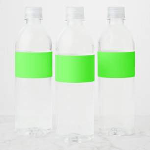 Etiquetas de Garrafa Verde Neon Personalizadas