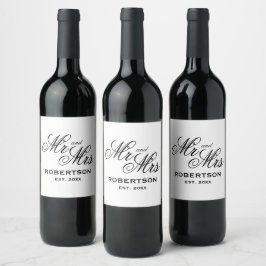 Etiquetas de garrafas de vinho personalizadas para
