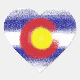 Etiquetas de giz do Colorado flag