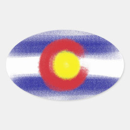 Etiquetas de giz do Colorado flag