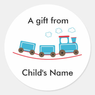 Etiquetas de Goodie Bag de Aniversário do Choo Cho