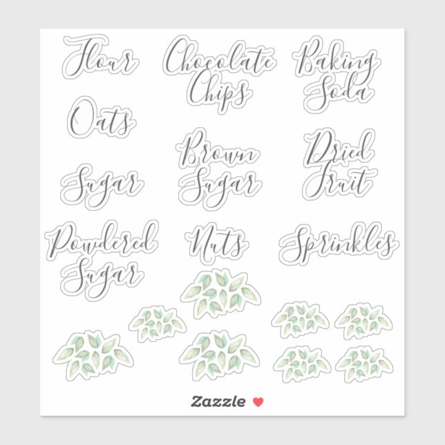 Etiquetas de Grampos de Banho (Folha)