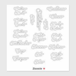 Etiquetas de Grampos de Toiletria