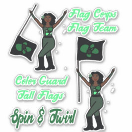 Etiquetas de Guarda de cor do sinalizador (Flor Ve