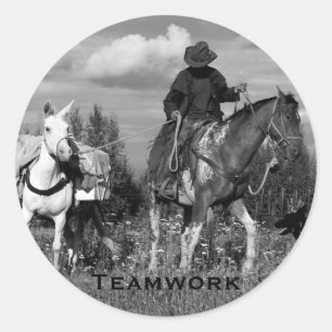 Etiquetas de Horse&Mule do vaqueiro