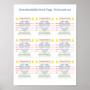 Etiquetas de Impressão e Pato Cortado para Downloa