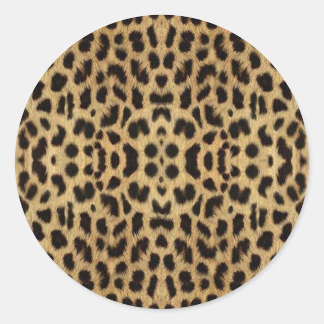 Etiquetas de impressão leopardo (Frente)