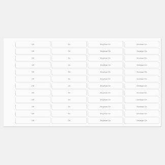 Etiquetas de interruptor leve