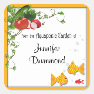 Etiquetas de jardinagem aquapônica