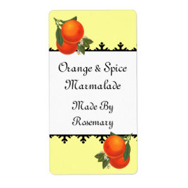 Etiquetas de laranjas venenosas, latas ou sabões