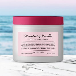 Etiquetas de Lista de Ingredientes de Linhas de Sc