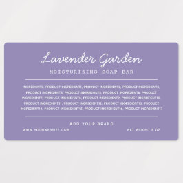 Etiquetas de Lista de Ingredientes de Linhas de Sc